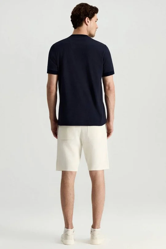 Hemington - Bisiklet Yaka Rahat Resim Saf Pamuk Lacivert T-Shirt (5)