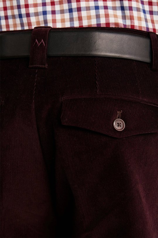 Bordo Kadife Pantolon