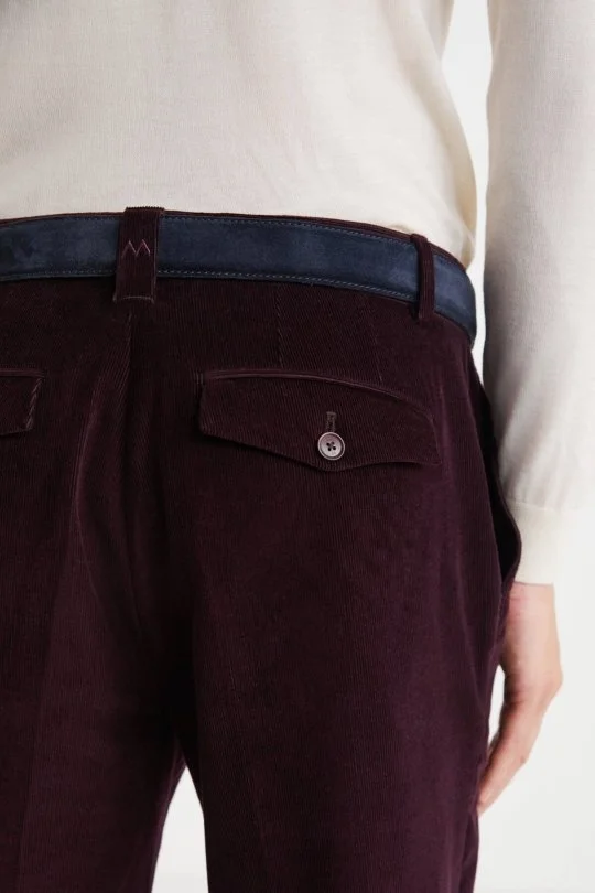 Hemington - Bordo Kadife Pantolon (5)