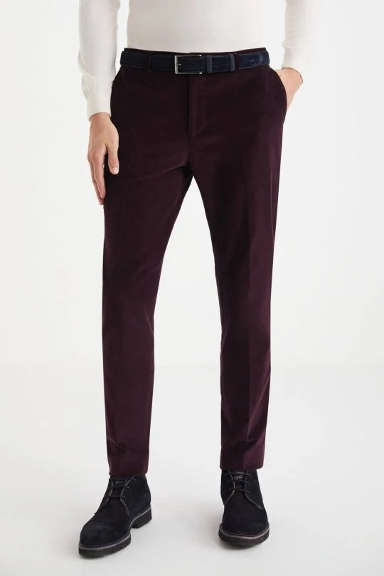 Hemington - Bordo Kadife Pantolon (2)