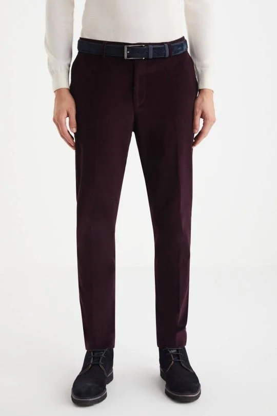Hemington - Bordo Kadife Pantolon (3)