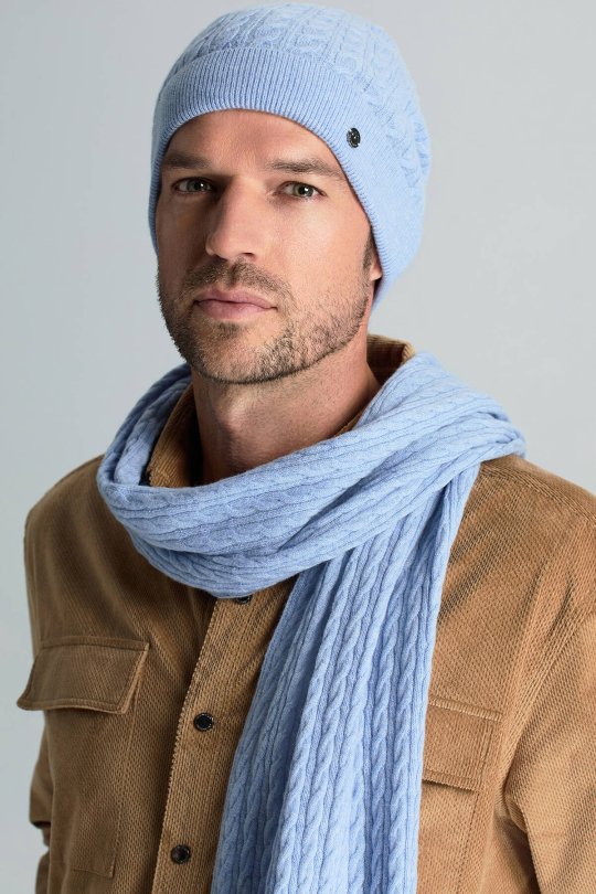 Lambswool Yün Buz Mavisi Bere