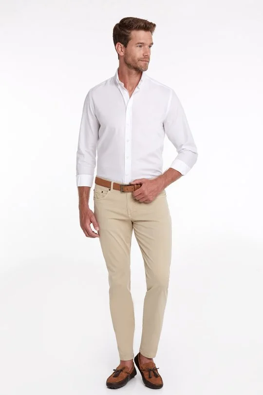 HEMINGTON - Slim Fit 5 Cep Kum Rengi Chino Pantolon (2)