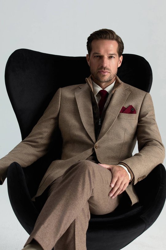 Çizgi Desenli Bordo Örgü Kravat