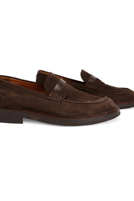 Hemington - Doğal Deri Koyu Kahverengi Loafer (1)