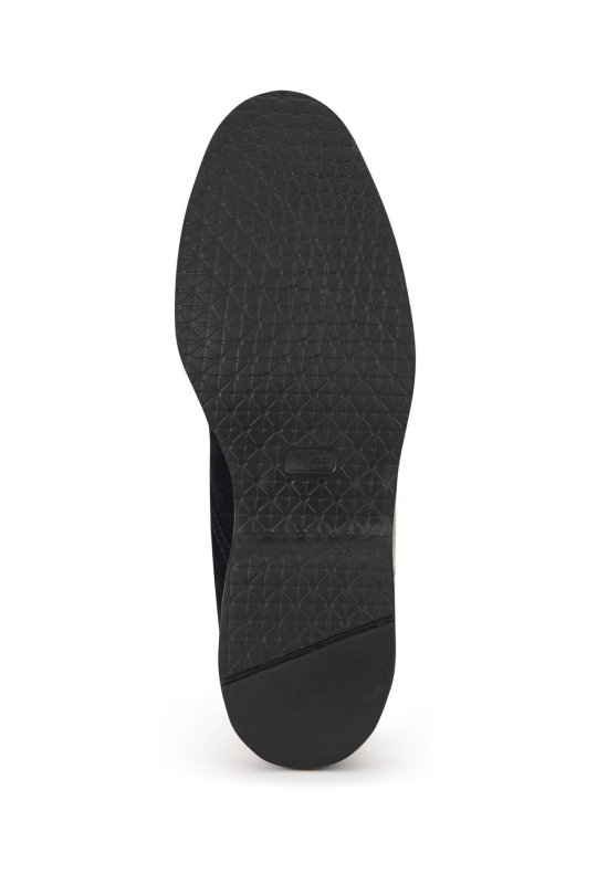 Doğal Süet Deri El Yapımı Lacivert Bot