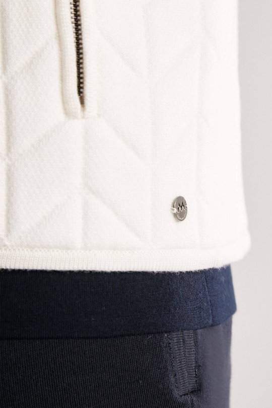 Ekru Activewear Merino Yün Triko Yelek