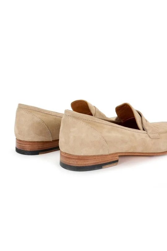 Hemington - El Yapımı Kum Rengi Süet Deri Loafer (3)