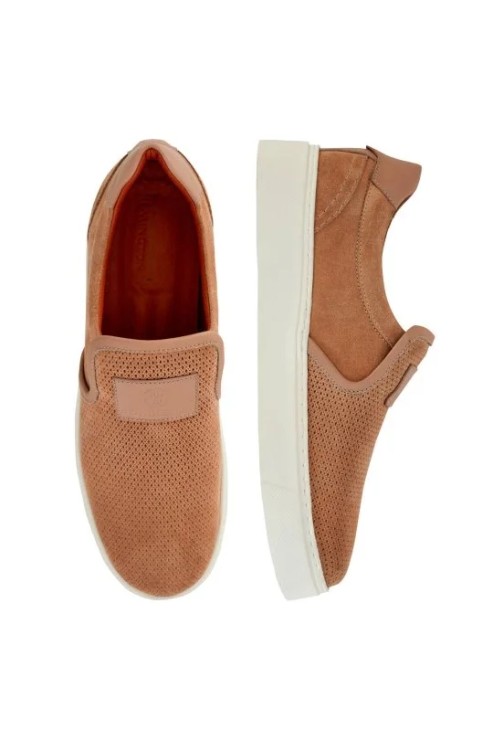 Hemington - El Yapımı Süet Deri Kum Rengi Spor Ayakkabı (4)