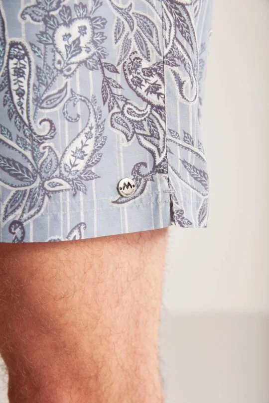 Hemington - Etnik Desen Gri Quick Dry Mayo (6)