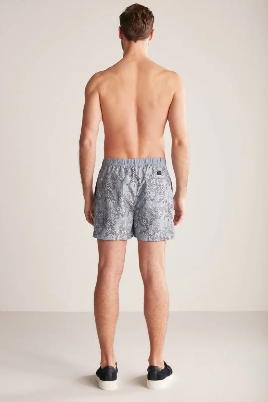 Hemington - Etnik Desen Gri Quick Dry Mayo (3)