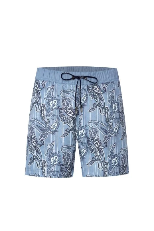 Hemington - Etnik Desen Gri Quick Dry Mayo (7)