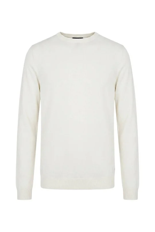 Hemington - Extrafine Merino Bisiklet Yaka Beyaz Triko (5)