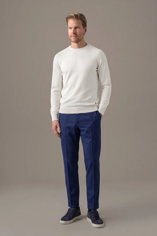 Hemington - Extrafine Merino Bisiklet Yaka Beyaz Triko (2)