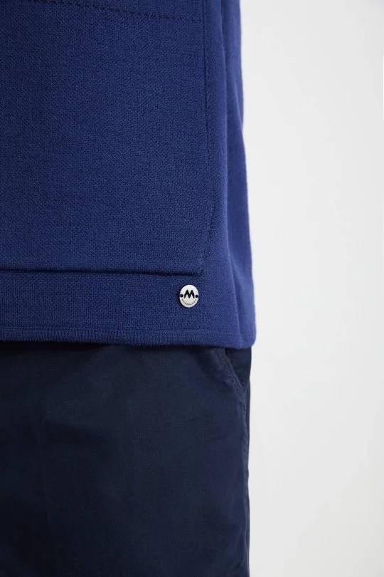 Hemington - Extrafine Merino Çift Taraflı Lacivert Triko Ceket (9)
