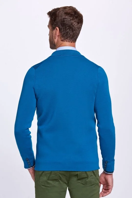 Hemington - Extrafine Merino Triko Blazer Yeşil Ceket (3)