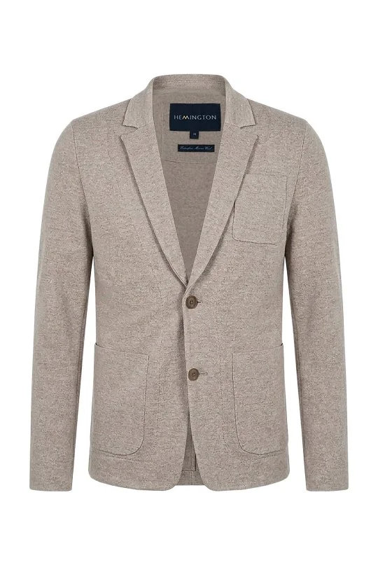 Hemington - Extrafine Merino Vizon Rengi Triko Blazer Ceket (7)