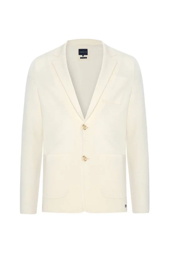 Hemington - Extrafine Merino Ekru Triko Blazer Ceket (8)