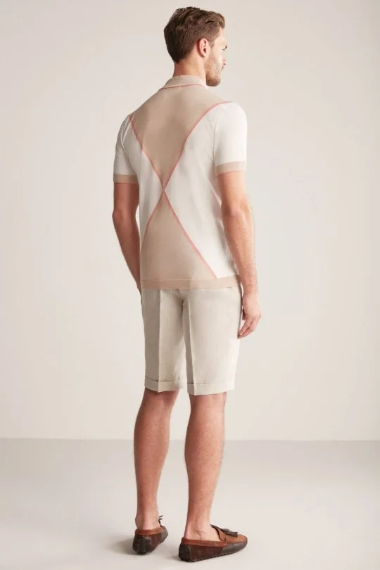 Hemington - Fermuar Detaylı Camel-Krem Rengi Triko Polo (5)
