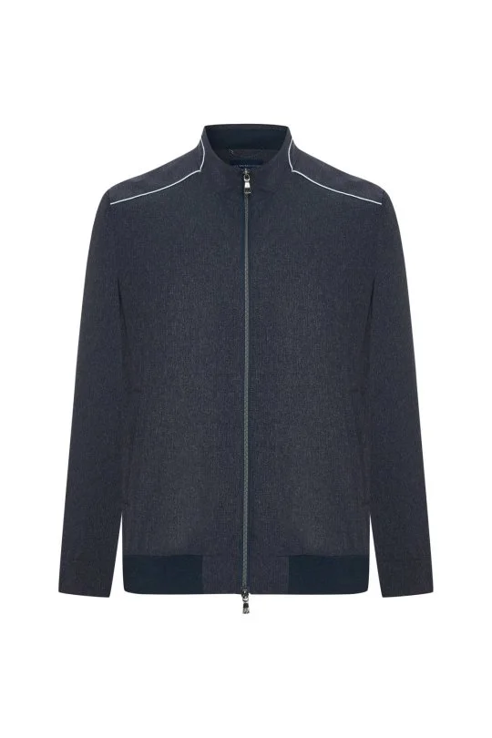 Hemington - Fermuarlı Yazlık Lacivert Mont (7)