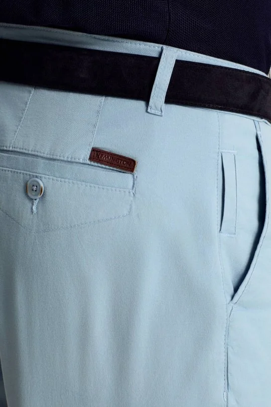 Hemington - Saf Pamuk Gök Mavisi Yazlık Chino Pantolon (4)
