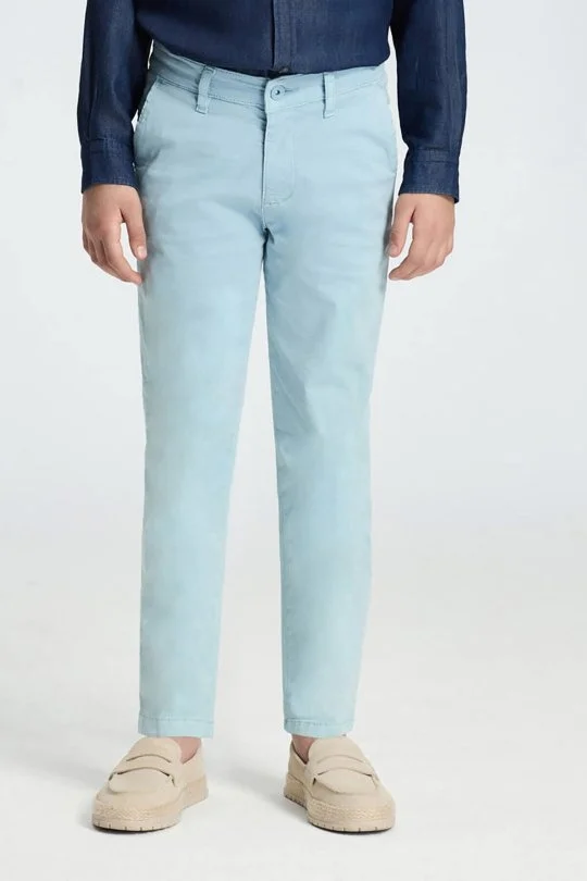 Hemington - Gök Mavisi Yazlık Çocuk Chino Pantolon (4)