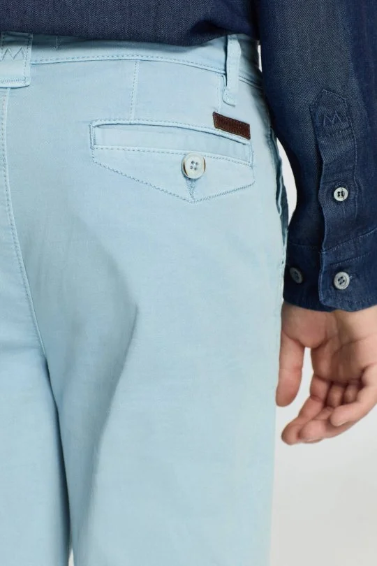 Hemington - Gök Mavisi Yazlık Çocuk Chino Pantolon (5)