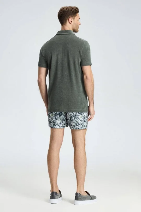 Hemington - Haki Havlu Kumaş Polo Yaka T-Shirt (5)