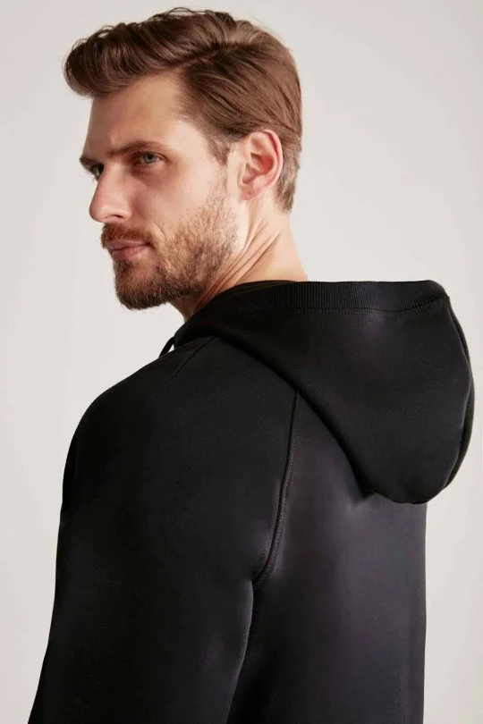Hemington - Hemington Logolu Kapüşonlu Siyah Hoody (2)