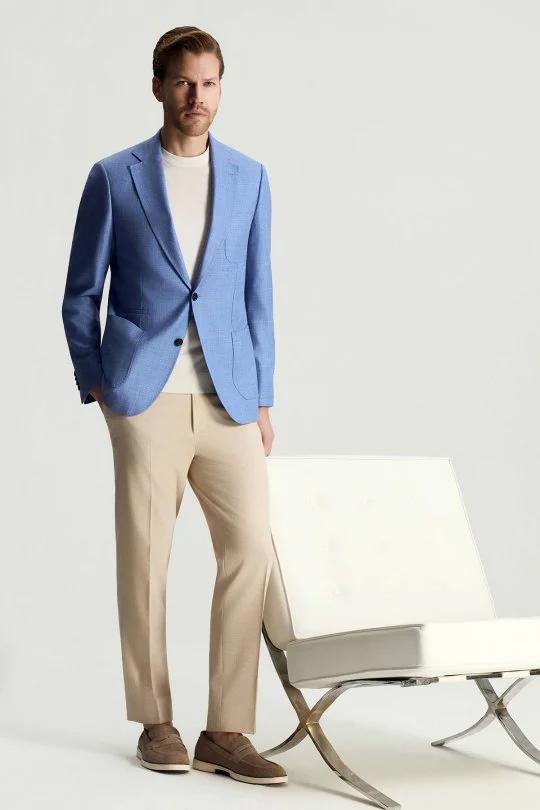 İpek Karışımlı Bisiklet Yaka Beyaz Triko T-Shirt