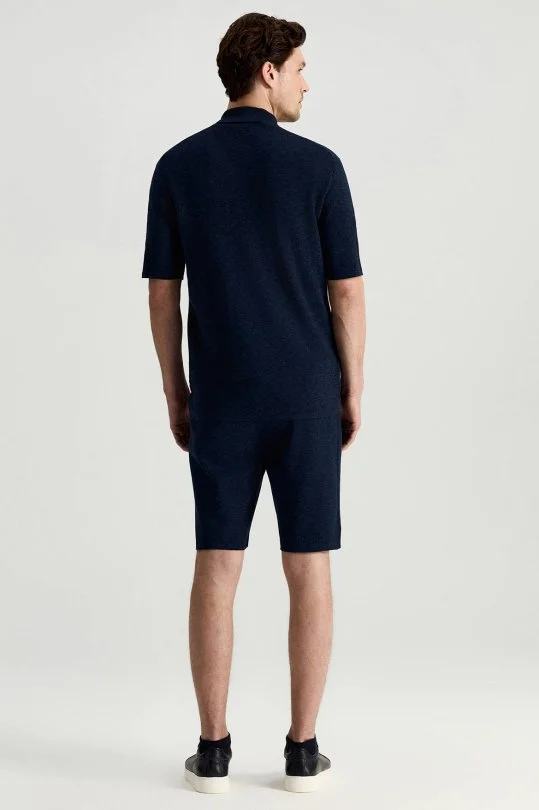 İtalyan İplik Lacivert Triko Lounge Hırka