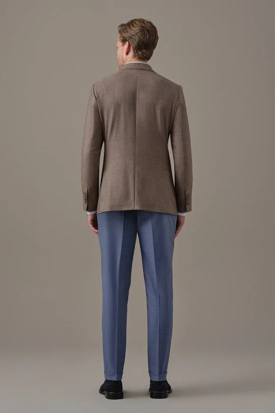 Hemington - İtalyan Yün Kaşmir Tütün Rengi Blazer Ceket (4)
