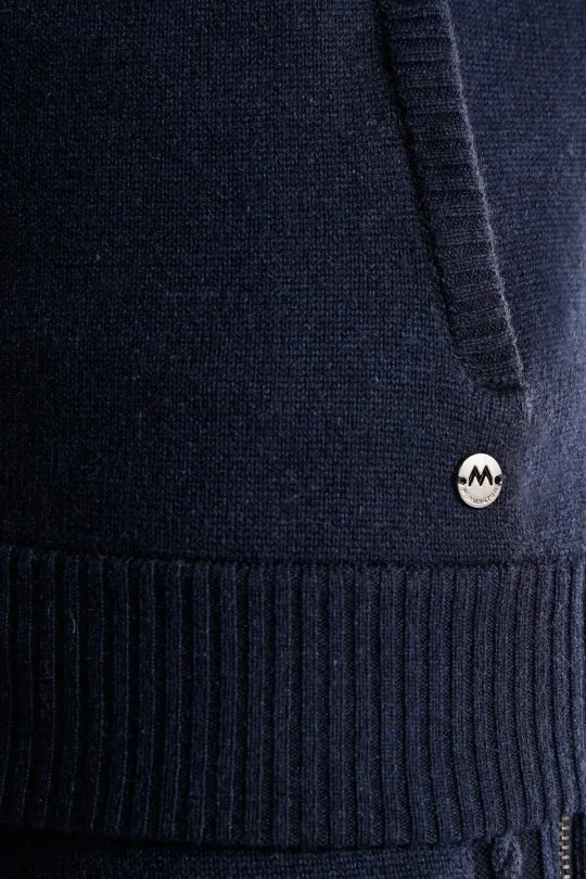 Hemington - Kaşmir-İpek Karışım Kapüşonlu Lacivert Spor Ceket (7)