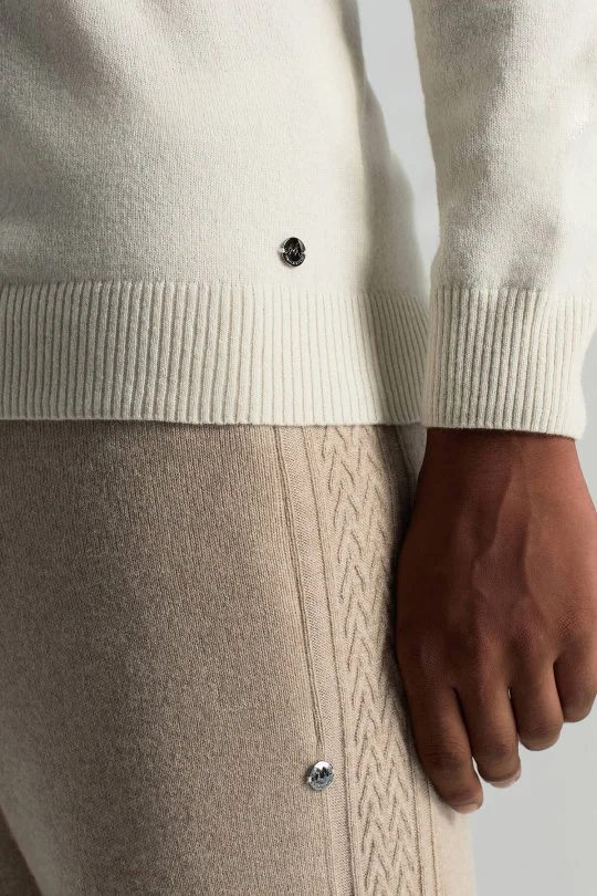 Hemington - Kaşmir-İpek-Yün Karışım Lupetto Yaka Ekru Kazak (5)