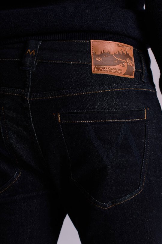 Kaşmir Karışım Kışlık Lacivert Denim Pantolon