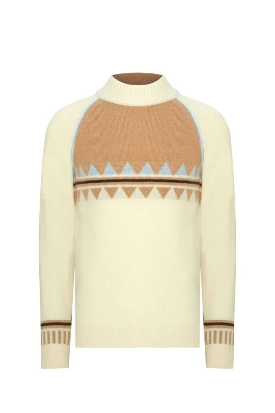 Hemington - Kaşmir Karışım Lupetto Yaka Ekru Kazak (4)