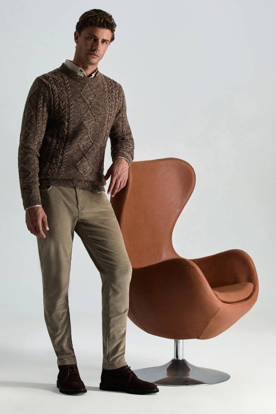 Kaşmir Pamuk Karışım 5 Cep Camel Pantolon