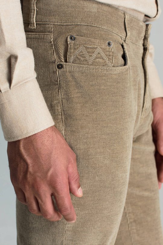 Kaşmir Pamuk Karışım 5 Cep Camel Pantolon