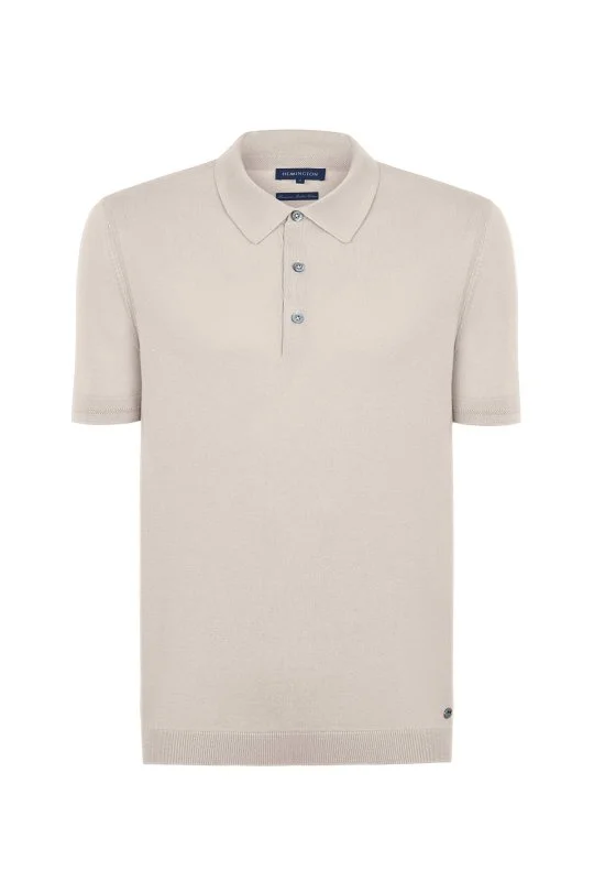 Hemington - Kaşmir Pamuk Karışım Krem Triko Polo (6)