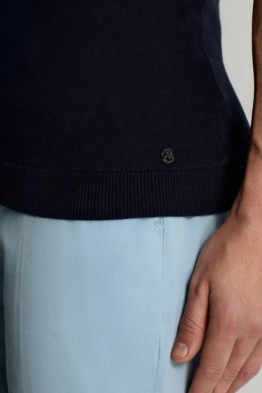 Hemington - Kaşmir Pamuk Karışım Lacivert Triko Polo (4)