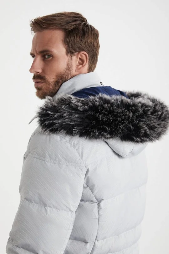 Kaz Tüyü Dolgulu Parka