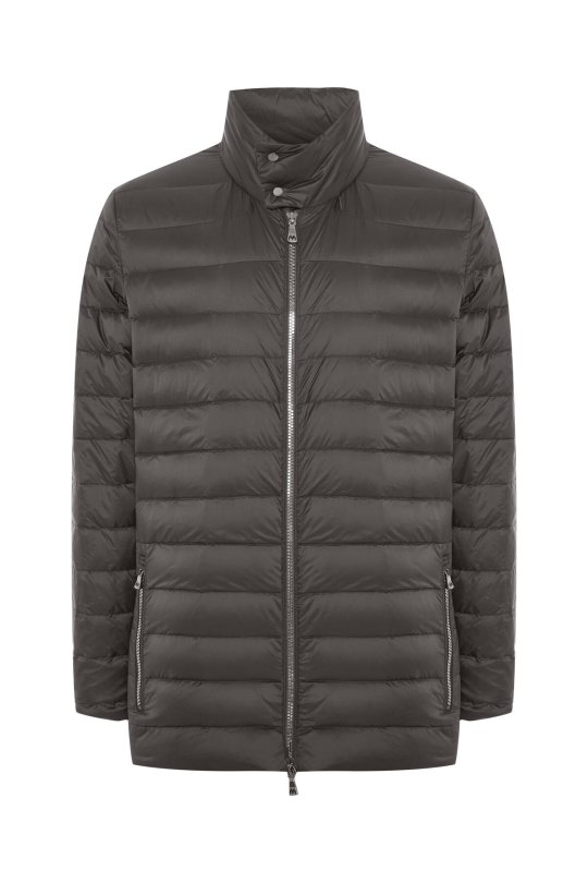 Kaz Tüyü Dolgulu Kahverengi İnce Spor Mont