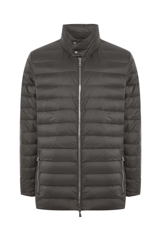 Hemington - Kaz Tüyü Dolgulu Kahverengi İnce Spor Mont (6)