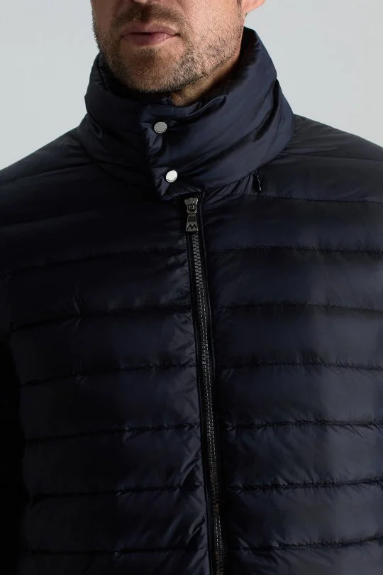 Hemington - Kaz Tüyü Dolgulu Lacivert İnce Spor Mont (2)