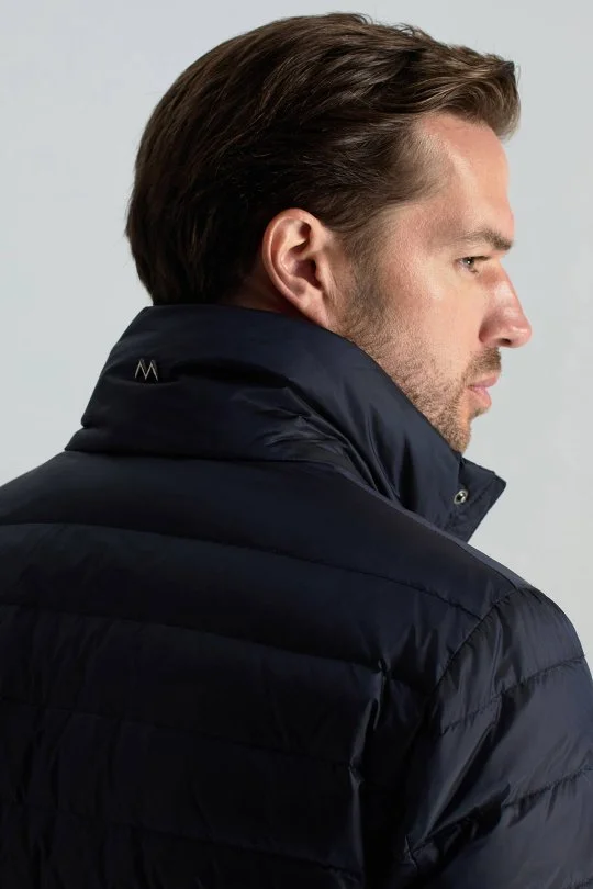 Hemington - Kaz Tüyü Dolgulu Lacivert İnce Spor Mont (5)