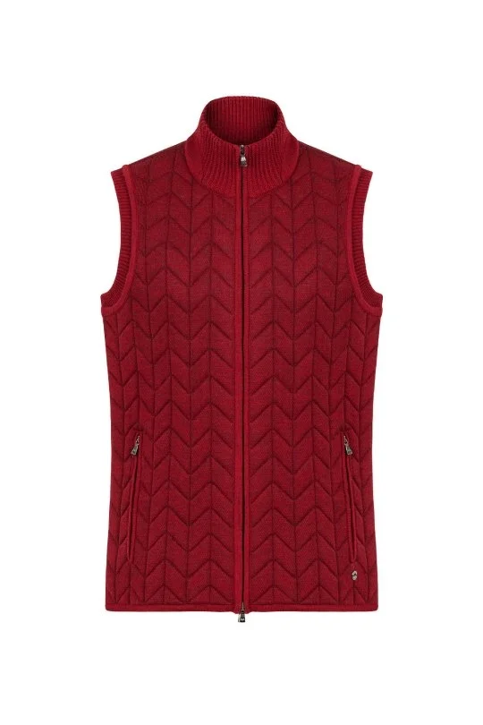 Hemington - Kırmızı Activewear Merino Yün Triko Yelek (8)