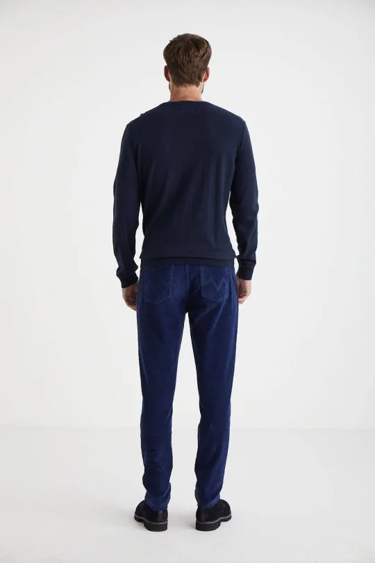 Hemington - Koyu Mavi 5 Cep Kadife Pantolon (3)