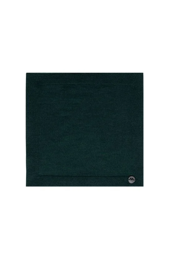 Hemington - Çizgi Desenli Koyu Yeşil Örgü Mendil