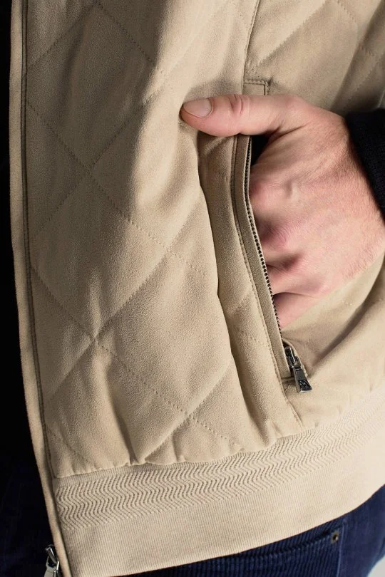 Hemington - Krem Rengi Kapitone Yelek (4)