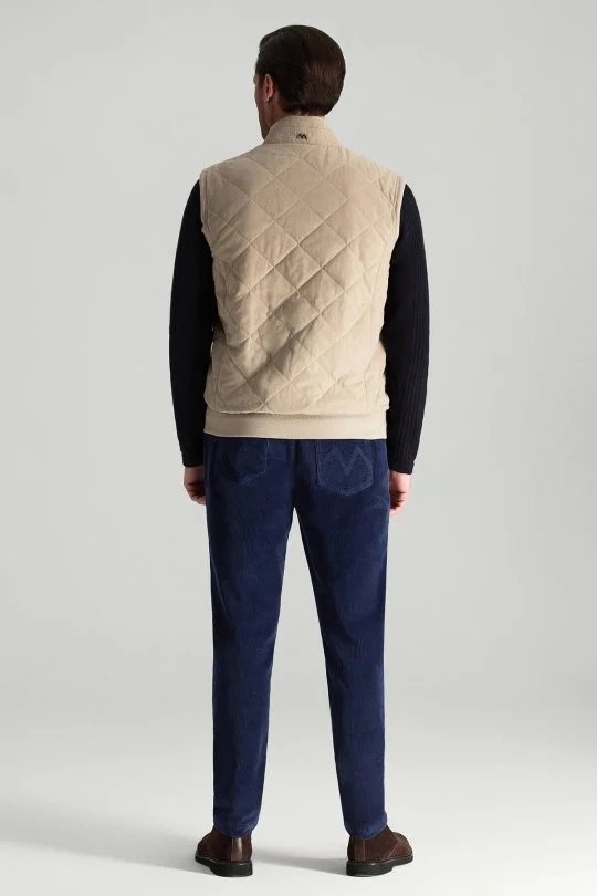 Hemington - Krem Rengi Kapitone Yelek (2)